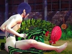 Fucking A Watermelon In The Park  Manga Porn Monster Damsel