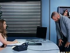 Utter Natural Seductress Lena Paul Is Making Love With Her Co-employee In The Office